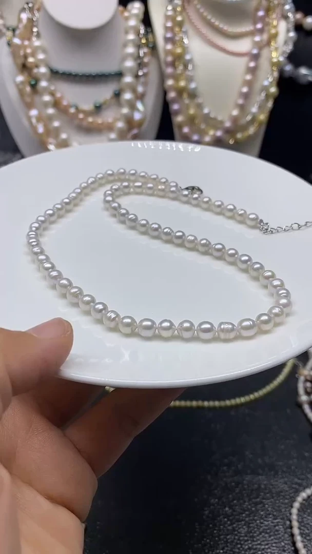 颈饰未镶嵌淡水珍珠多人