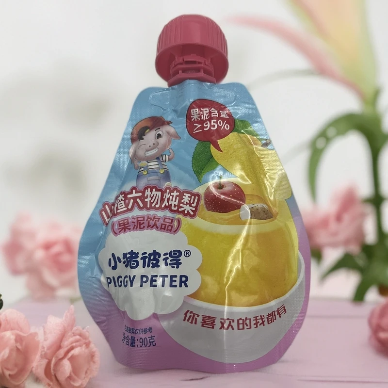 小猪彼得山楂六物炖梨果泥辅食细腻水果泥