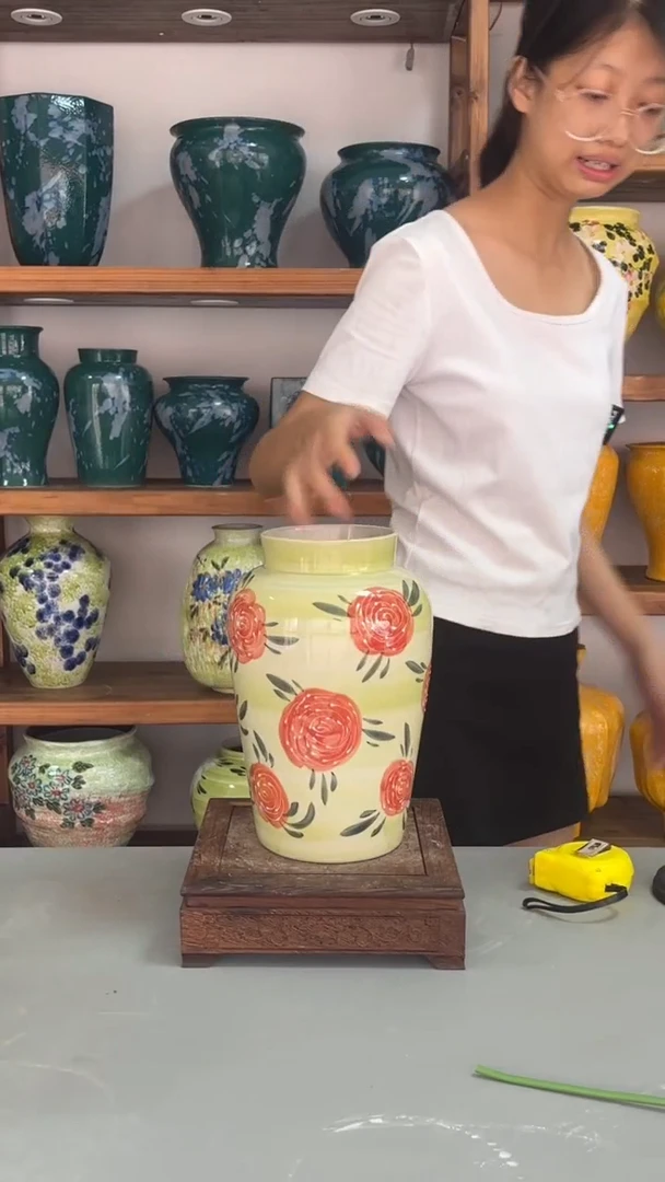 高度26口径11瑞峰陶瓷花瓶