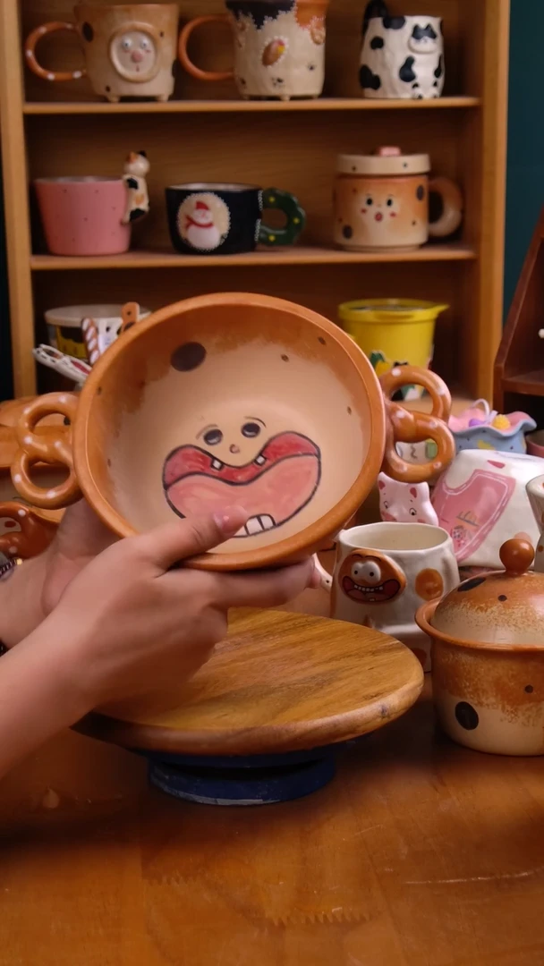 摆件陶陶陶摆件陶瓷摆件W57