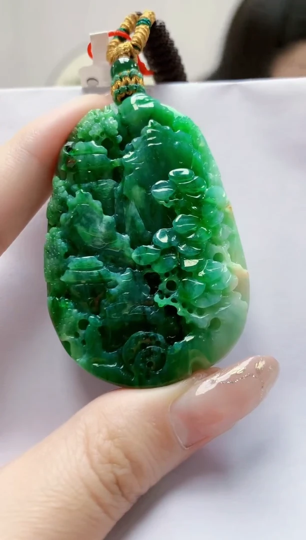 未镶嵌定制翡翠4812jw-毛货挂件25
