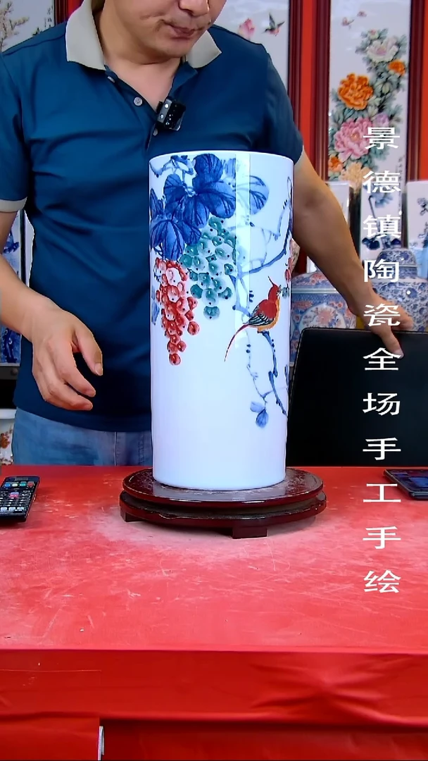 摆件景德镇陶瓷 手工手绘18