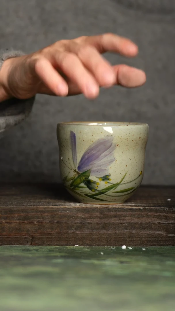 【闪购商品】杯青诗手工手绘瓷器