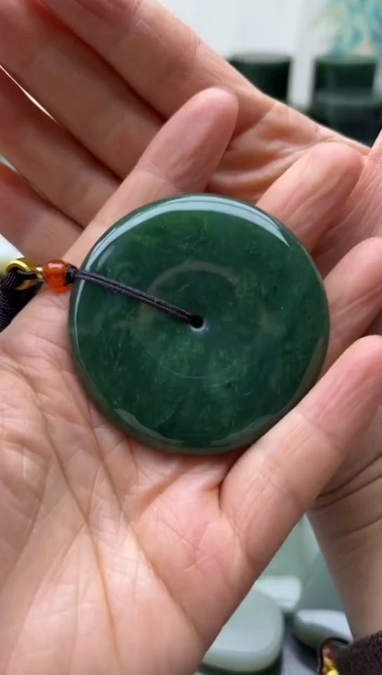 未镶嵌和田玉珠宝半成品扣子