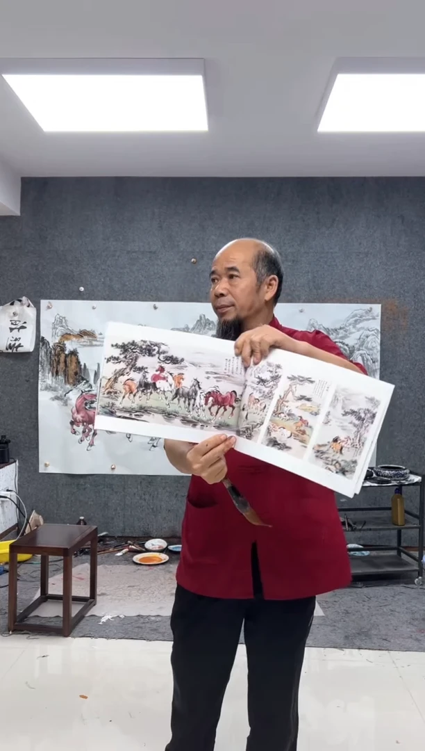 纸本画本姚大千画本 50幅作品画集