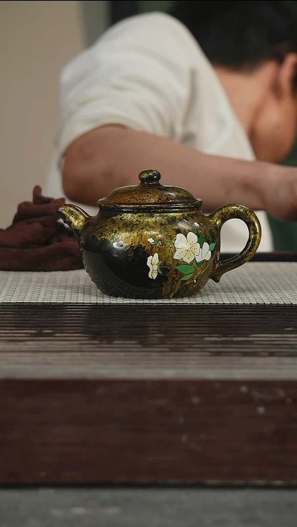 茶壶紫砂大漆工艺300CC95号