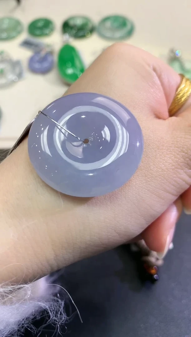 【闪购商品】翡翠颈饰未镶嵌B86  紫货有色差