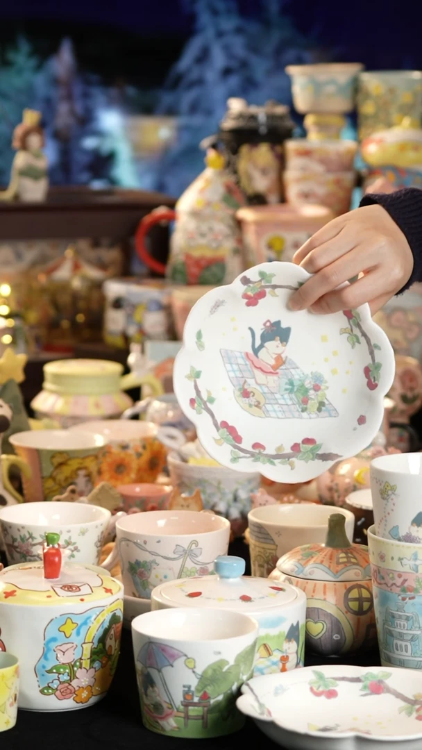 其他陶景德镇釉下彩手绘设计师款陶瓷