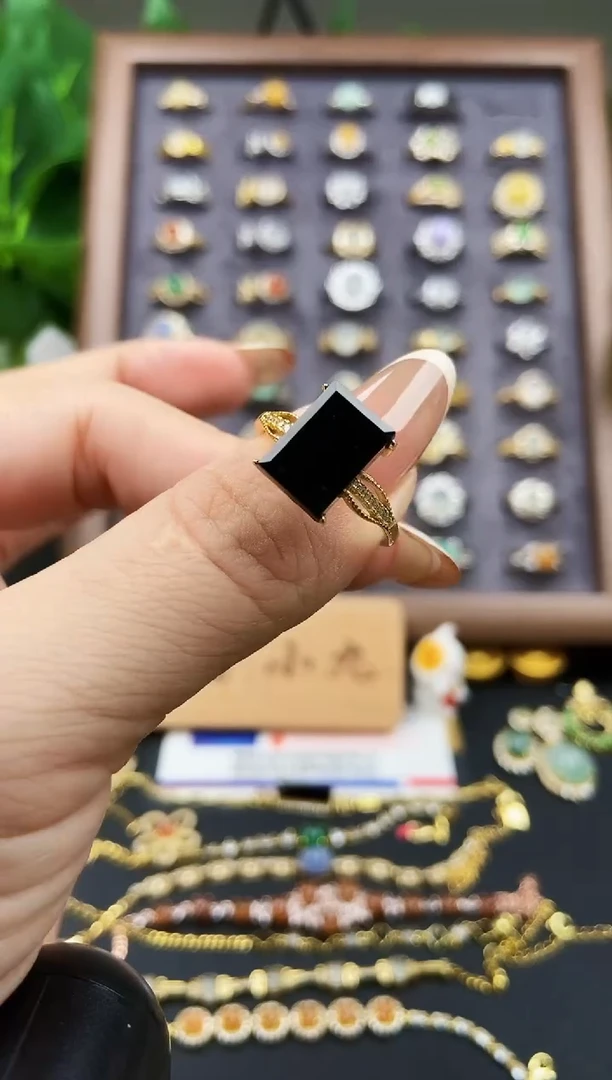 银S925镶嵌戒指翡翠21