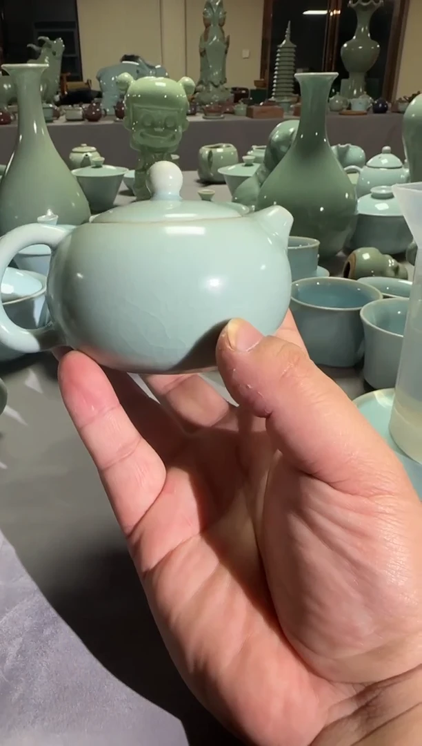 汝瓷平顶山汝瓷产品   西施壶