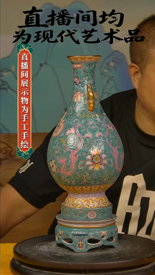 摆件景德镇陶瓷青花摆件41
