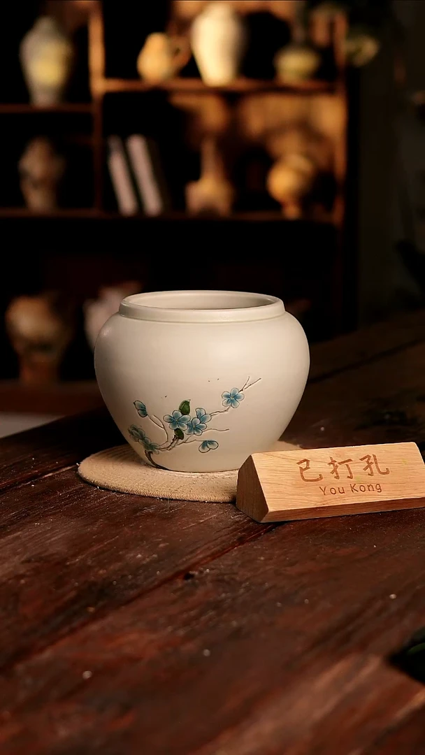 摆件19-541微瑕高度18口径14已打孔误差2孤品