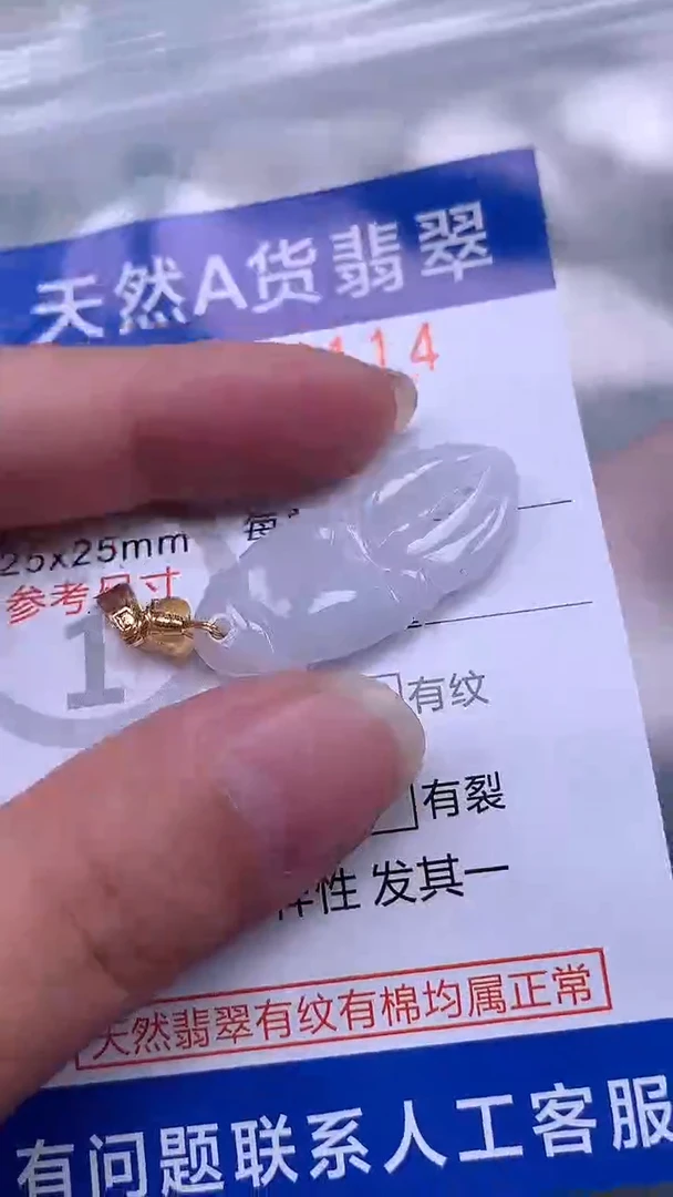 翡翠未镶嵌吊坠(不含链)1