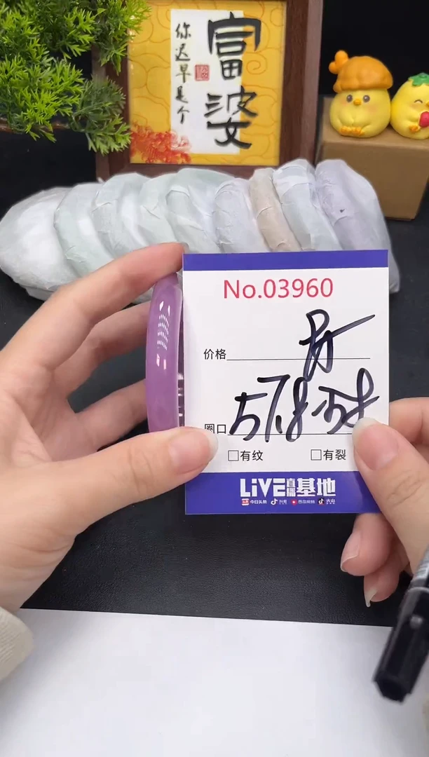 未镶嵌手镯翡翠3960