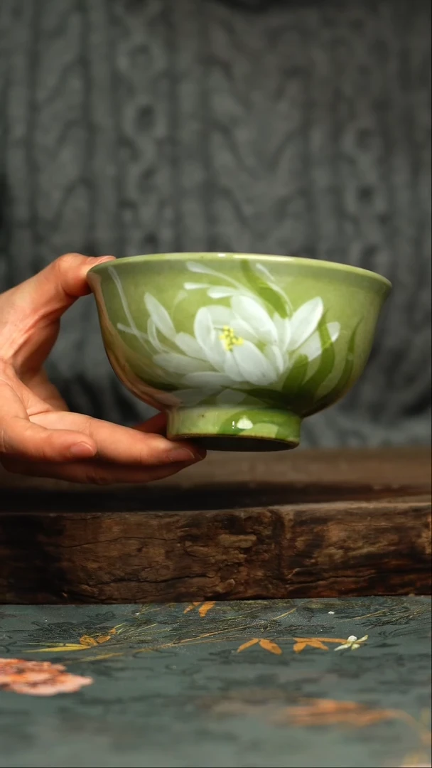 【闪购商品】杯 釉下彩手工手绘同款陶器