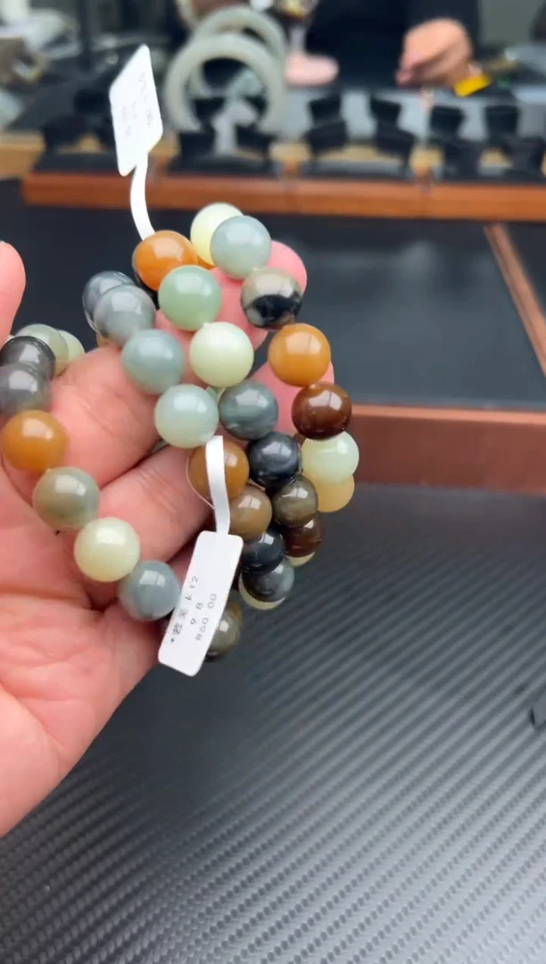 未镶嵌手串和田玉若羌微色差卡12多样性发货拍一发一QM