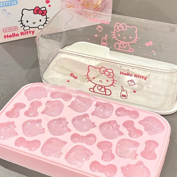 硅胶冰格卡通食品级按压冰块模具家用制冰储冰盒