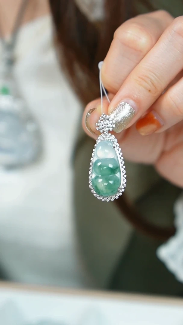 【闪购商品】翡翠挂件18K金镶嵌43号-吊坠/姿/2