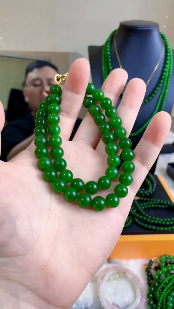 和田玉（碧玉）未镶嵌项链10