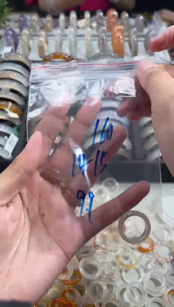 玛瑙/玉髓戒指未镶嵌160