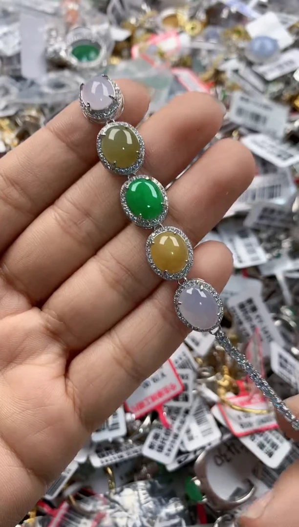 银S925镶嵌戒指翡翠555    2