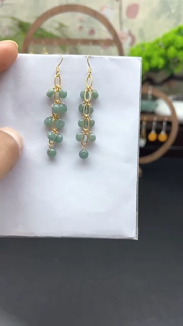 未镶嵌翡翠耳饰058