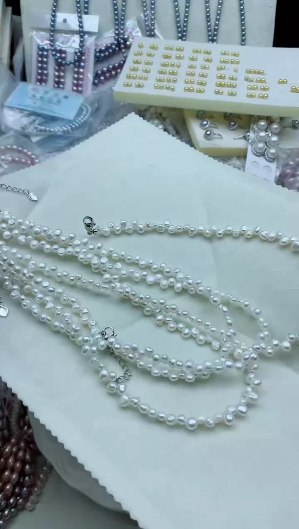 淡水珍珠未镶嵌颈饰淡水珍珠项链多样性发其一