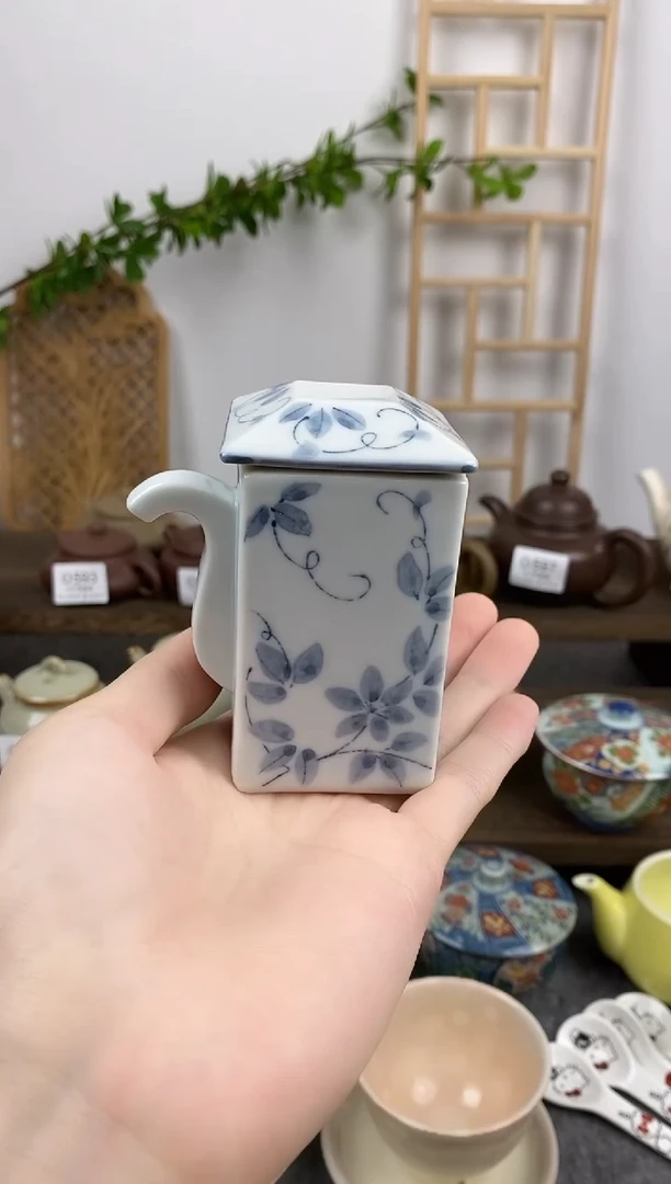 瓷片全荻窑酱油壶