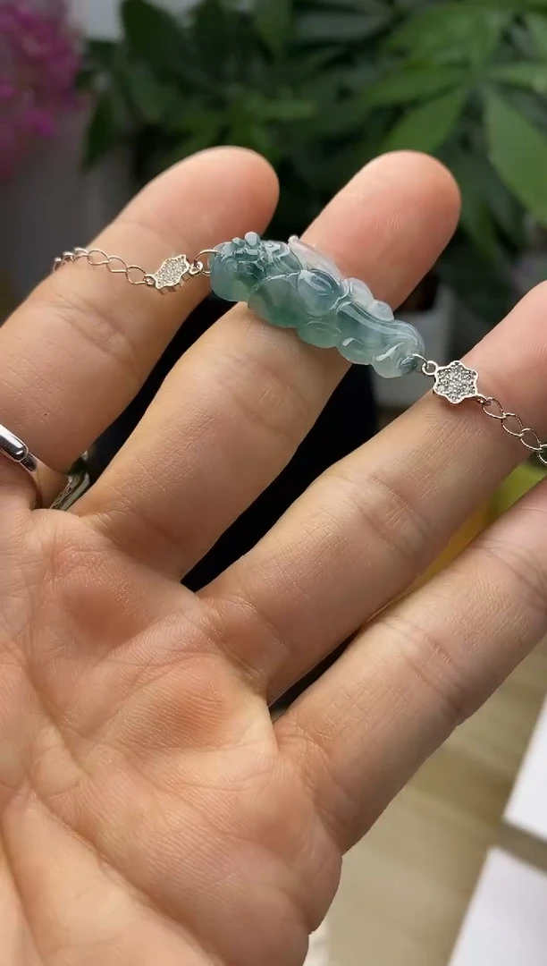 颈饰未镶嵌翡翠淇****a2天然缅甸翡翠A货分3单