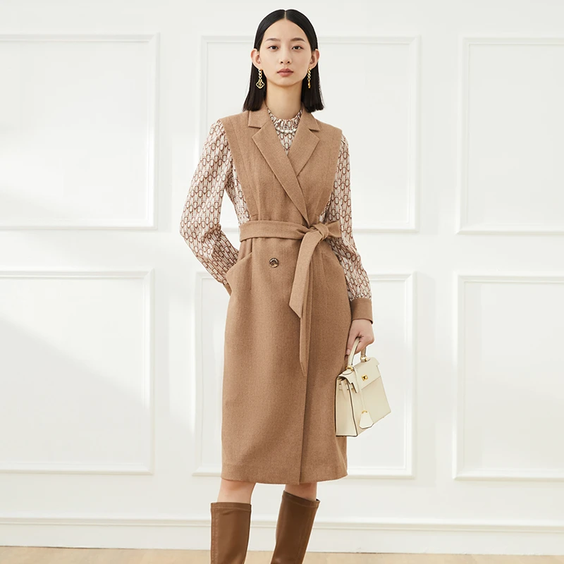 赢智尚春冬假两件修身显瘦老职场连衣裙ZF01889