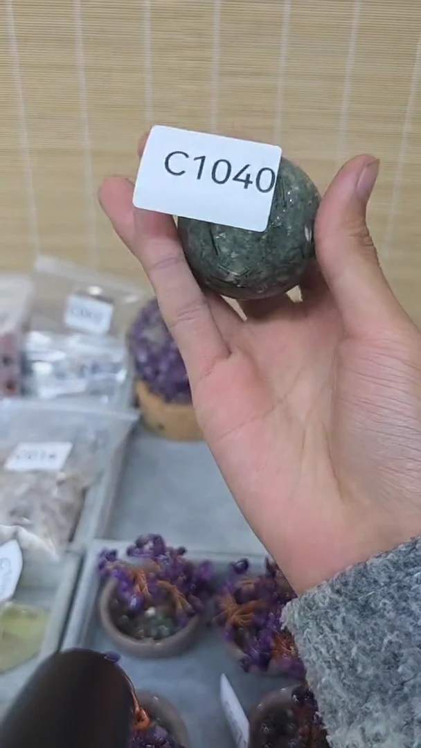 未镶嵌珠宝半成品水晶C1040 约4.8cm