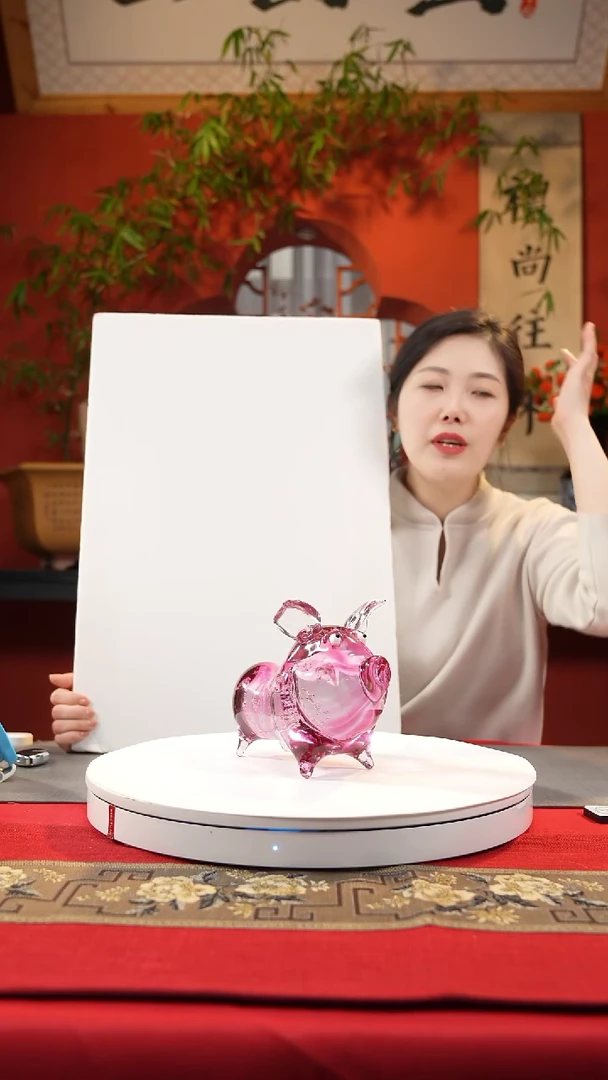 【闪购商品】琉璃手工艺品小粉猪