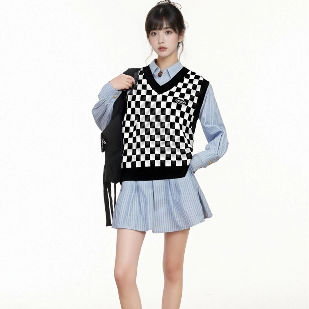 tonlion/唐狮千金风学院风法式风少女风慵懒风休闲风127330041101