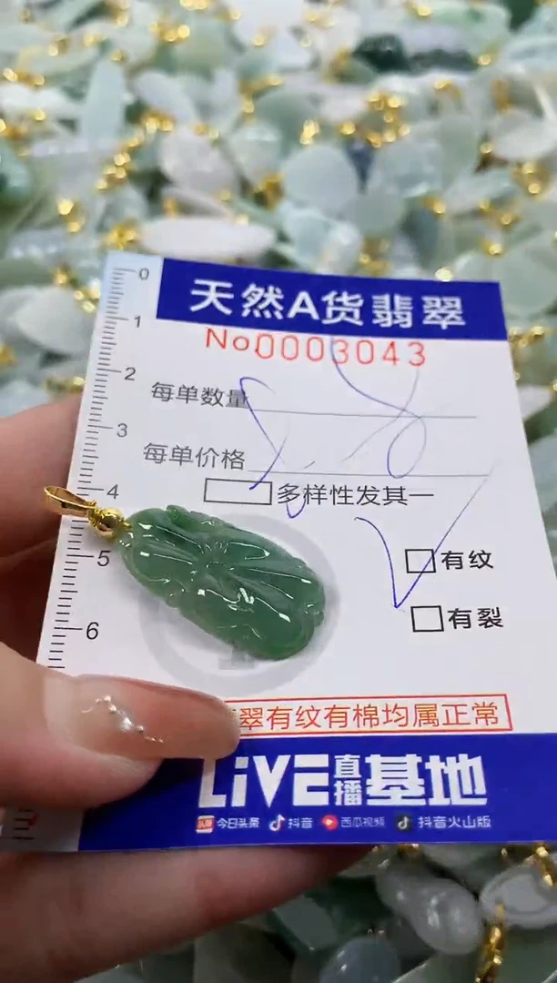 颈饰未镶嵌翡翠天然A货翡翠
