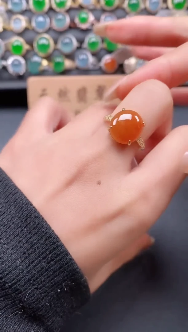 银S925镶嵌戒指翡翠11111