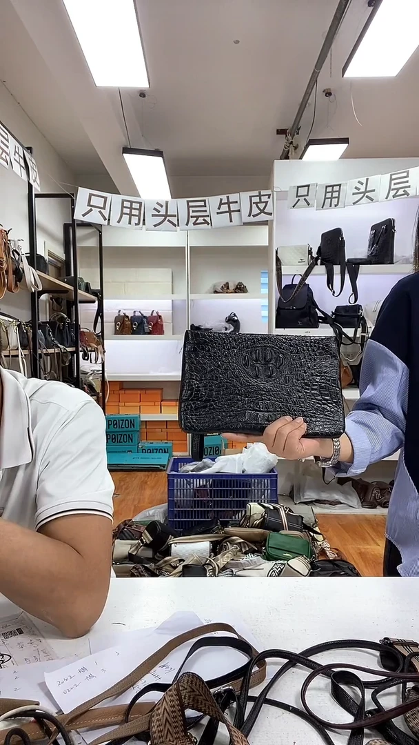 头层牛皮男包信封包