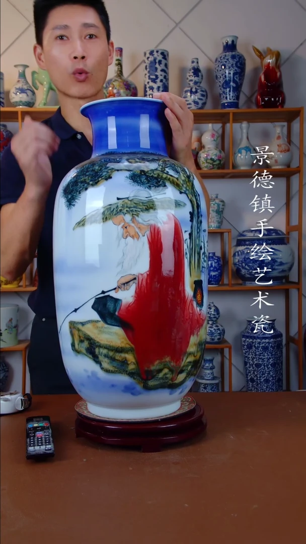 现代景德镇手工手绘陶瓷摆件21