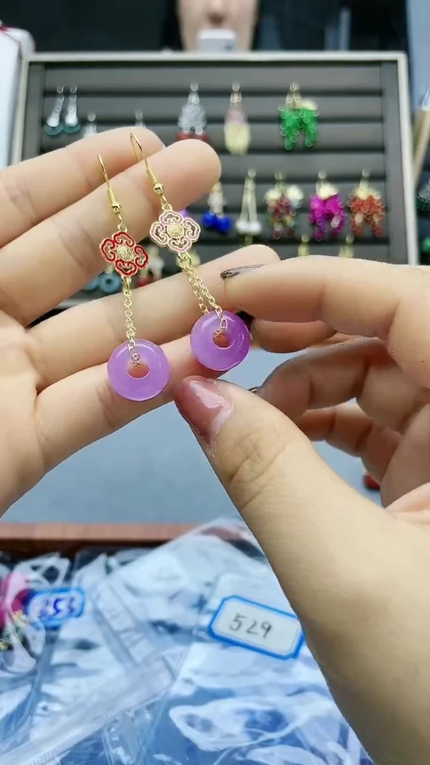 【闪购商品】翡翠耳饰14K金镶嵌155000