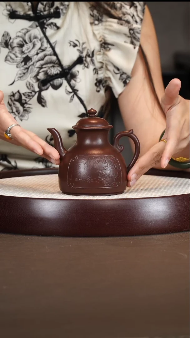 茶壶紫砂徐小阳/红泥/亭亭玉立/220c
