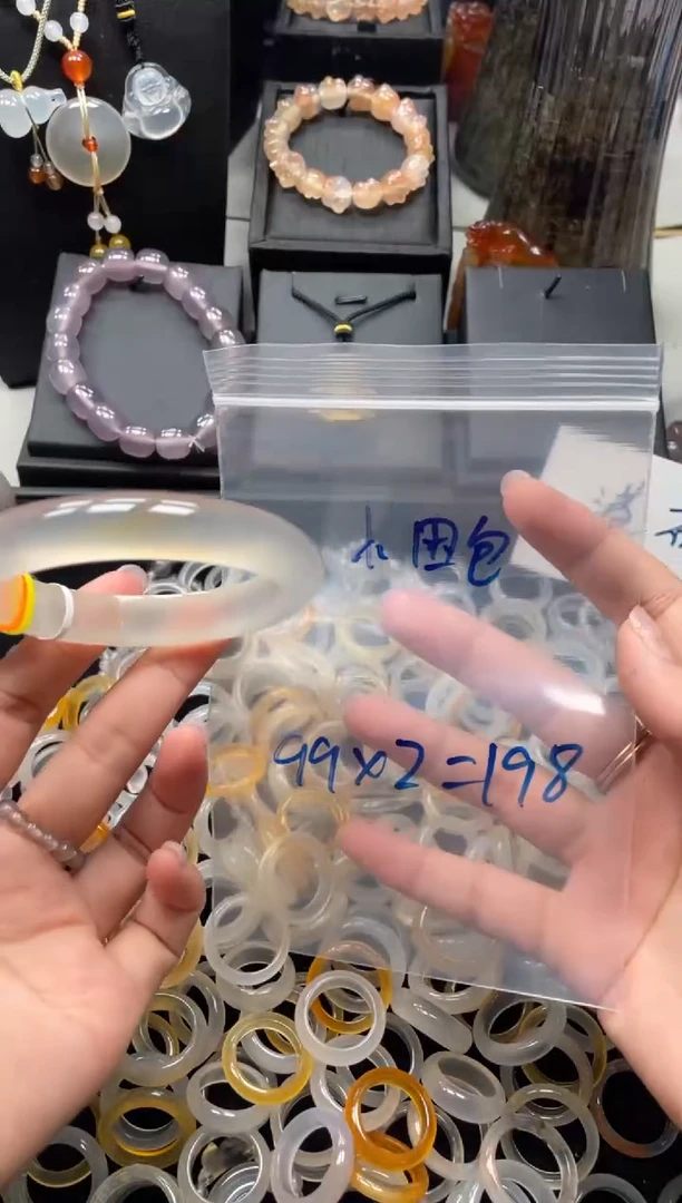 手镯玛瑙/玉髓未镶嵌小**ღ小困包