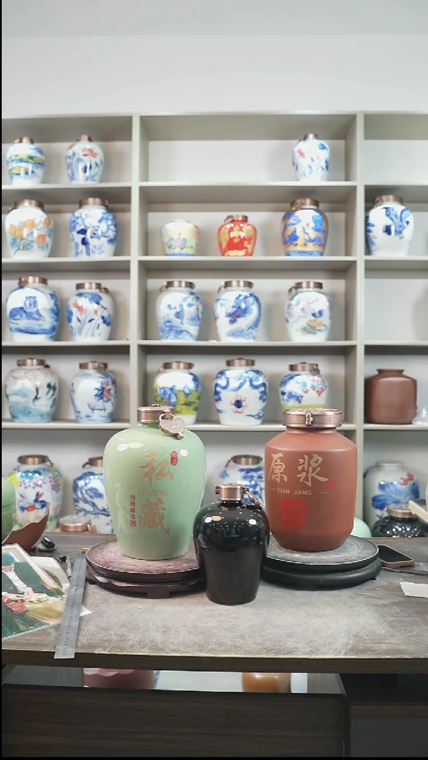 泥塑十斤装   豆青色  带私藏