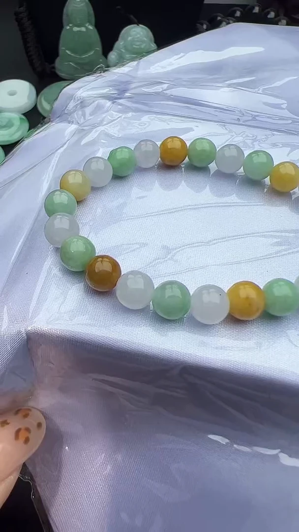 未镶嵌手串翡翠多宝手串