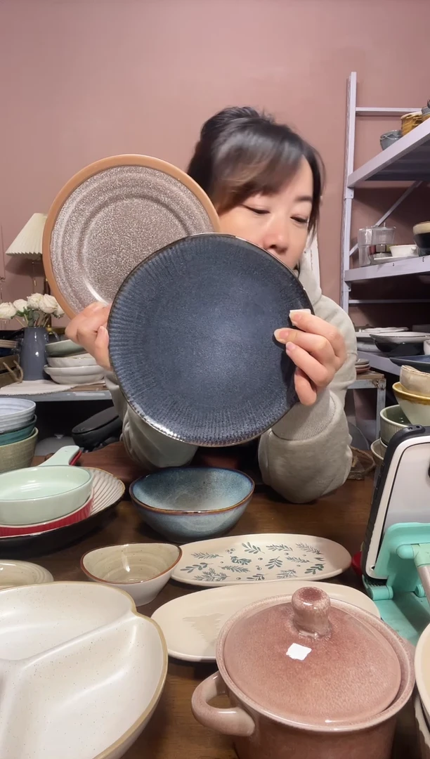 瓷微瑕（2个装）孤品盘子2个