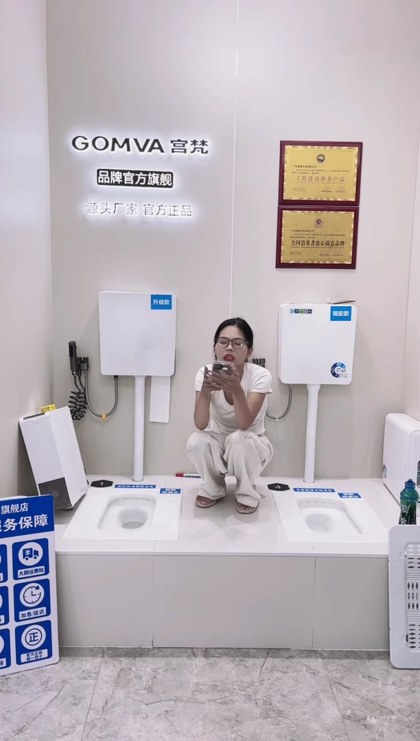 ：***辉g01蹲便器+纸巾盒水箱4套装