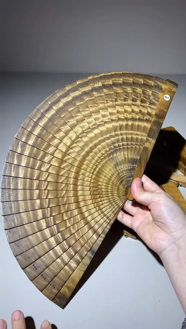 金丝楠牛*21cm金丝楠木小叶桢楠扇624
