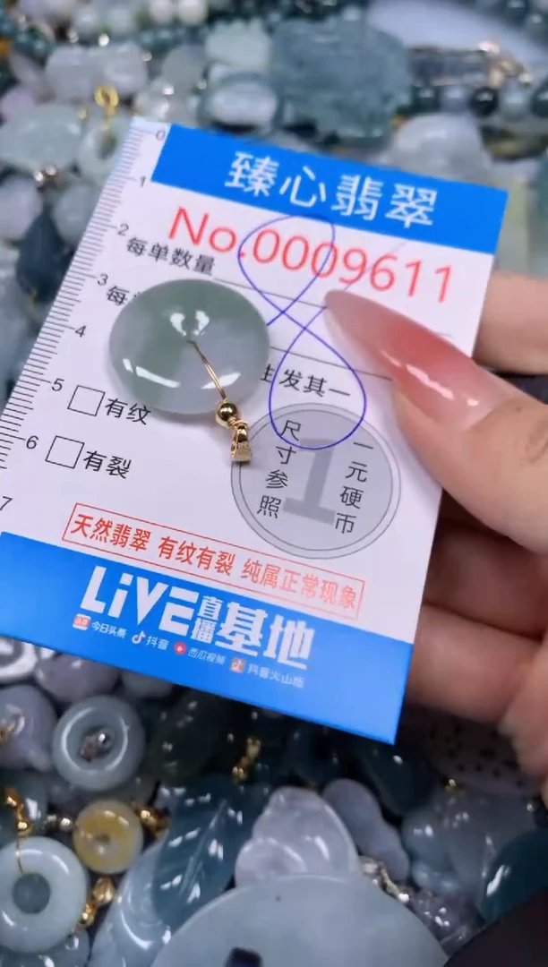【闪购商品】翡翠颈饰未镶嵌含绳0009611