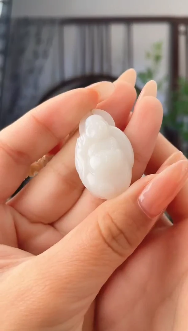 颈饰未镶嵌和田玉逍遥佛 xp