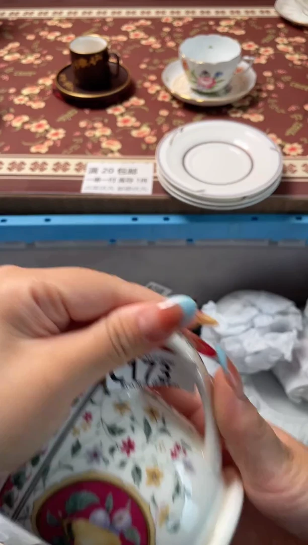 瓷片紫**美瓷器瓷器C173