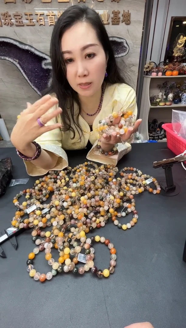 【闪购商品】水晶手串未镶嵌12mm多样性发一