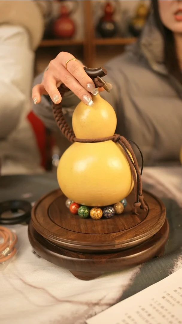 【闪购商品】143精品大漆酒葫芦送漏斗网兜